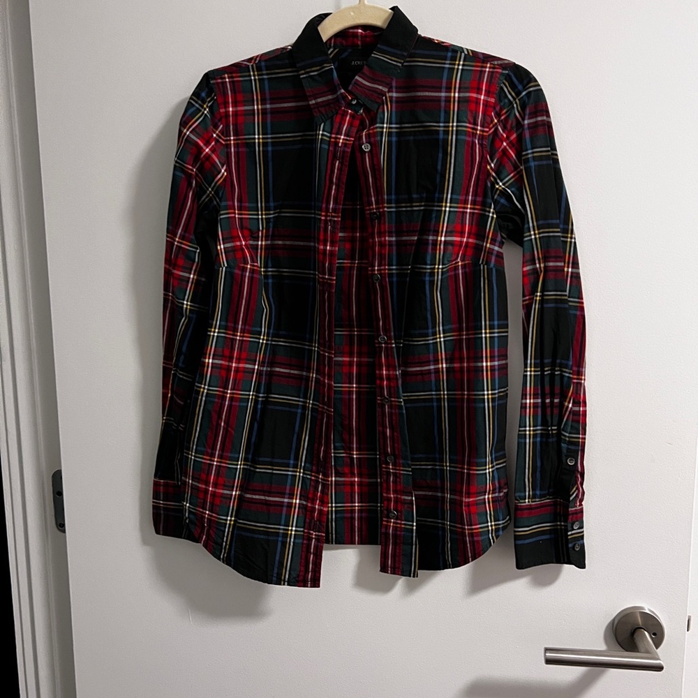 J. Crew Perfect shirt in Stewart plaid - Size 2